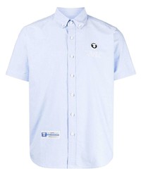 AAPE BY A BATHING APE Aape By A Bathing Ape Logo Embroidered Cotton Shirt