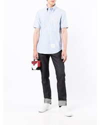 Thom Browne Embroidered Detail Short Sleeve Shirt