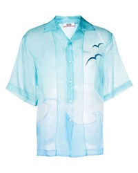 Gcds Embroidered Sheer Shirt