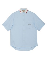 Gucci Logo Embroidered Cotton Shirt