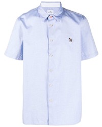PS Paul Smith Logo Embroidered Organic Cotton Shirt