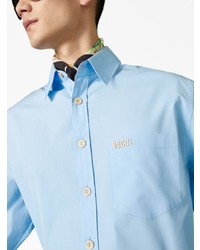 Gucci Logo Embroidered Short Sleeve Shirt