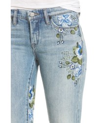 Blank NYC Blanknyc Floral Embroidered Skinny Jeans