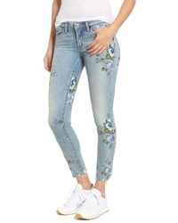 Blank NYC Blanknyc Floral Embroidered Skinny Jeans