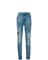 Gucci Embroidered Skinny Jeans