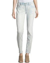 Miss Me Mid Rise Skinny Denim Jeans Wembroidery Light Wash 103