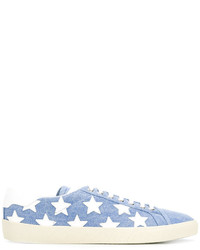 Saint Laurent Star Embroidered Sneakers