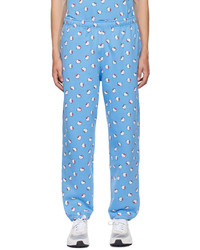 Light Blue Embroidered Sweatpants