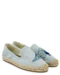 Soludos Peacock Embroidered Espadrilles