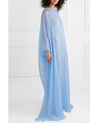 Ralph & Russo Crystal Embellished Silk Chiffon Gown