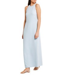 Calvin Klein Collection Hanneli Stretch Crepe Gown Light Blue