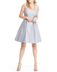 Gal Meets Glam Collection Cosette Jacquard Fit Flare Dress