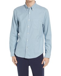 Club Monaco Flannel Button Up Shirt In Blue At Nordstrom