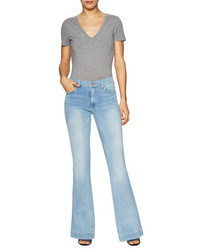 7 For All Mankind The Slim Cotton Clean Pocket Flared Jean