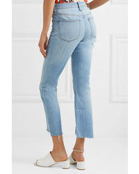 Madewell Cali Cropped High Rise Bootcut Jeans Blue