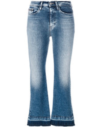 CK Calvin Klein Ck Jeans High Rise Cropped Flared Jeans