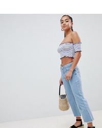 Missguided Petite Cropped Flare Jean