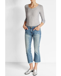 Current/Elliott Cropped Flare Jeans