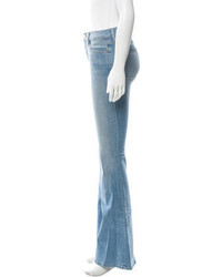 Frame Denim Flared Mid Rise Jeans