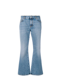 Alexander McQueen Embroidered Flared Jeans