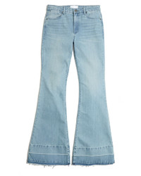 F.T.B by Fade to Blue Flared Mid Rise Jeans Light Wash