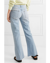 MM6 MAISON MARGIELA Frayed Mid Rise Flared Jeans