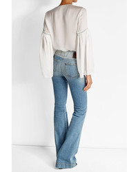 Roberto Cavalli Lace Up Flare Jeans