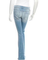 Mother Light Wash Flare Jeans W Tags