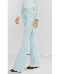 Light Wash Mid Rise Bell Flare Jeans