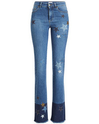 RED Valentino Red Valentino Flared Jeans With Star Patches
