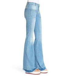 Stella McCartney The 70s Flare Patch Pocket Jeans