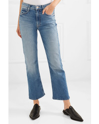 Mother The Dutchie Cropped Mid Rise Flared Jeans