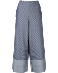 Issey Miyake Cropped Flared Trousers