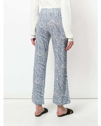 Le Tricot Perugia Paisley Print Flared Trousers
