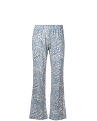 Le Tricot Perugia Paisley Print Flared Trousers