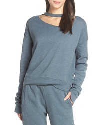 Light Blue Fleece Sweatshirt