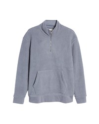 Madewell Sourced High Pile Fleece Half Zip Sweatshirt