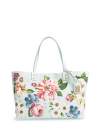 Dolce & Gabbana Beatrice Floral Print Canvas Tote