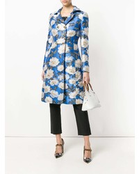 Dolce & Gabbana Floral Double Breasted Jacquard Coat