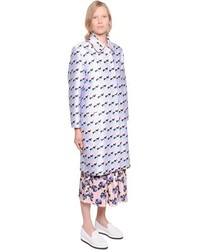 Mother of Pearl Floral Printed Cotton Silk Coat