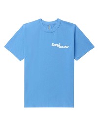 Sunflower Logo Print Cotton T Shirt