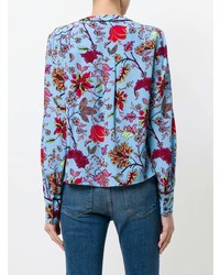 Dvf Diane Von Furstenberg Floral Print Shirt