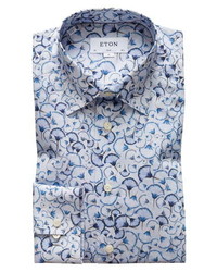 Eton Slim Fit Floral Dress Shirt