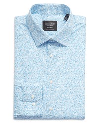 Nordstrom Traditional Fit Floral Stretch Non Iron Dress Shirt