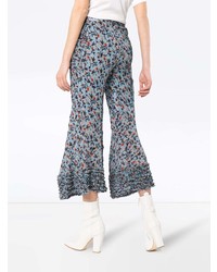Chloé Bootcut Floral Print Trousers