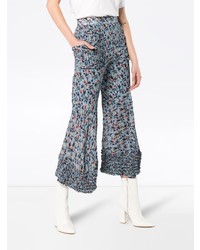 Chloé Bootcut Floral Print Trousers