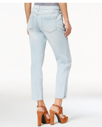 Jessica Simpson Mika Floral Applique Girlfriend Jeans