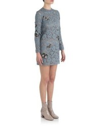 Valentino Butterfly Floral Lace Dress