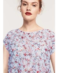 Violeta BY MANGO Floral Lace T Shirt