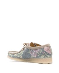 Clarks Originals Floral Print Lace Up Derby Shoes